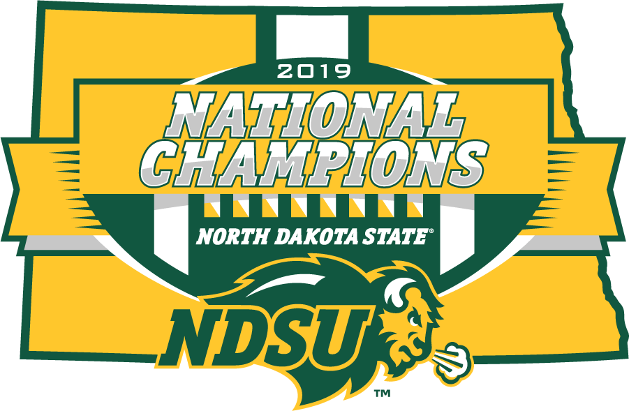 North Dakota State Bison 2019 Champion Logo iron on transfers for T-shirts